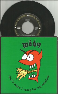MOBY That s when I reach w/ Whip it UNRELEASE DEVO Death Metal TRK 7 INCH VINYL 