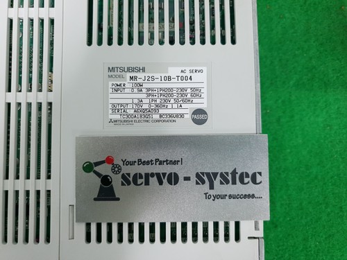 MITSUBISHI AC SERVO DRIVER MR-J2S-10B-T004 (USED) DHL INT'L SHIP - Picture 2 of 10