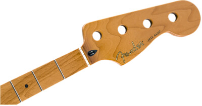 Genuine Fender Roasted Maple Jazz Bass Neck 9.5'' Maple C Shape 099-0702-920