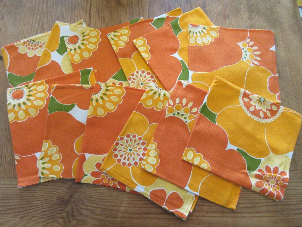 LINGE ANCIEN SERVICE de table Nappe et 10 serviettes Lin Damas