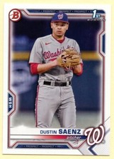 2021 Bowman Draft Dustin Saenz 1st Bowman baseball card #BD-14 Nationals