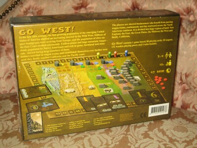 Go West Brettspiel von Leo Colovini Phalanx Games 2005 + 9 LED Hand Taschenlampe beide NEU