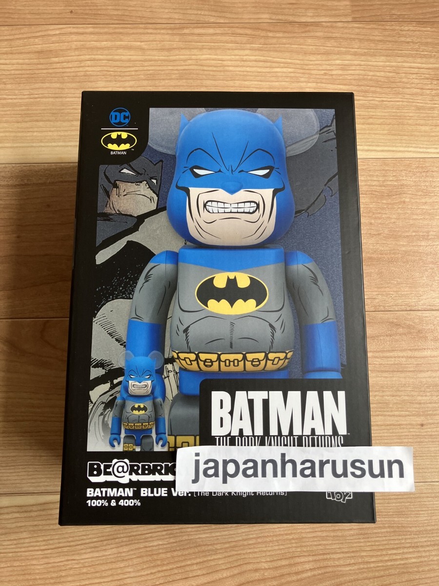 MEDICOM TOY BE@RBRICK BATMAN(TDKR BLUE Ver.)100％ & 400％ THE DARK