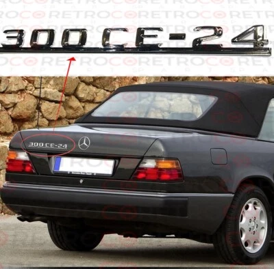 C124 A124 Für Mercedes Kofferraum 300CE-24 300CE24 Emblem Chrom Ref: A1248173215 - Bild 1 von 4