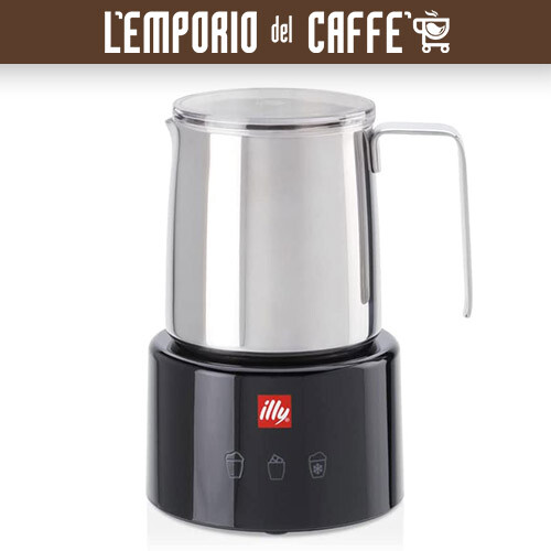 Nuovo Montalatte Elettrico Illy Milk Frother Acciaio Inox Nero By Piero Lissoni