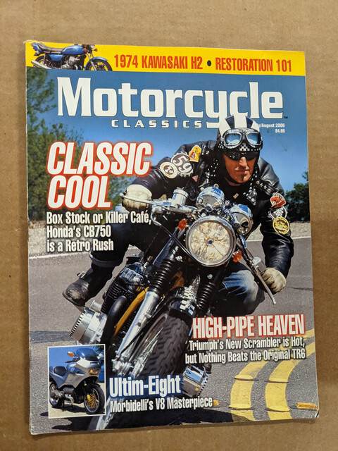Motorcycle Classics Magazine Box Stock Or Killer Cafe July
