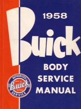 1958 Buick Service Shop Repair Manual Book Engine Drivetrain Electrical Guide