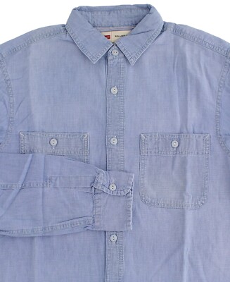 Wrangler Men's Carpenter Shirt Relaxed Fit, Long Sleeve, Two-Pocket, 100% Cotton