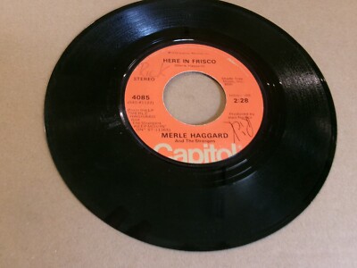 Merle Haggard-45 VG Capitol Here in Frisco/Movin' On