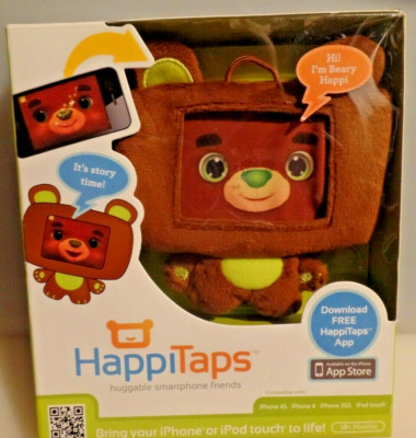 HappiTaps Huggable Smartphone Friends ''Beary'' Brown iPhone/iPod Touch Compatable