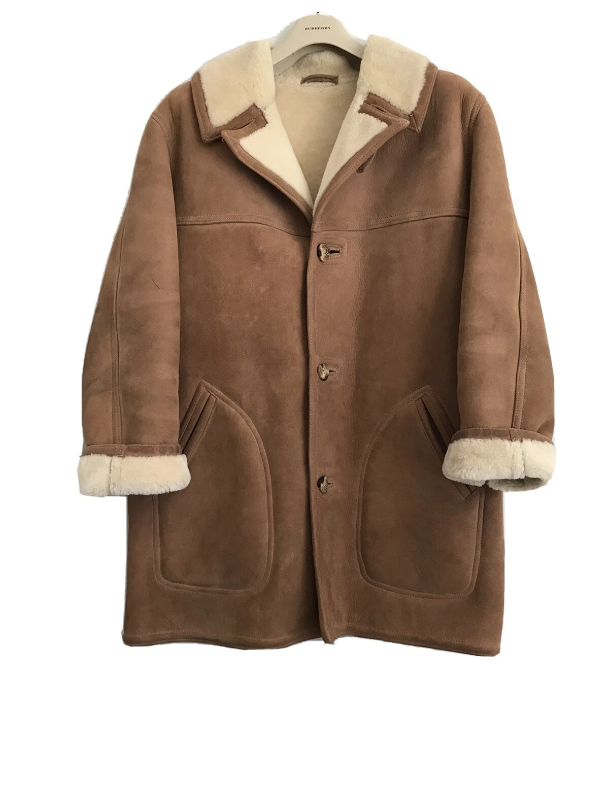 VESTE HOMME VINTAGE CALIFORNIENNE TAN SUPRÊME QUALITÉ TAILLE 42