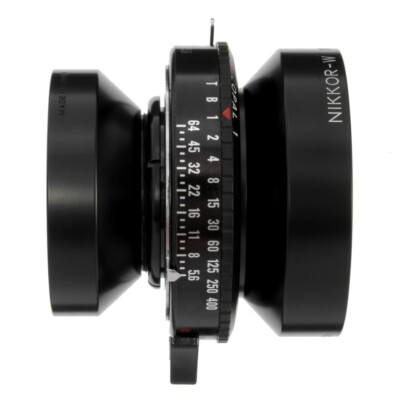 NIKON NIKKOR-W 210mm F5.6 LENS W/ COPAL 1 SHUTTER LARGE
