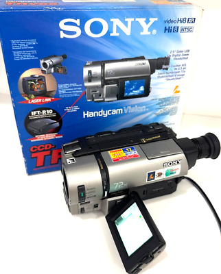 SONY CCD-TRV65 VIDEO CAMERA RECORDER HI8 HANDYCAM WITH BOX TESTED