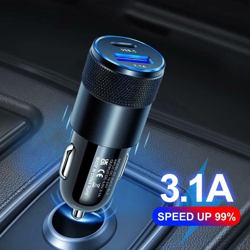 USB Fast Car Charger Type C PD Quick Charge Phone Adapter for iphone 13 12 11 - 第 1/14 張圖片