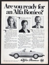 1981 ALFA ROMEO Spider Vintage Original Print AD | Convertible photo Ready for