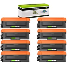 GREENCYCLE 8PK TN660 Toner Fits For Brother MFC-L2700DW MFC-L2720DW HL-L2360DW