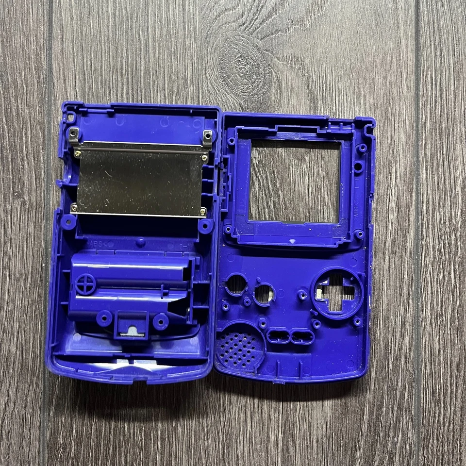 Gameboy Color GBC OEM Original Replacement Shell w/ Battery Cover Purple Indigo - Image 4 of 4