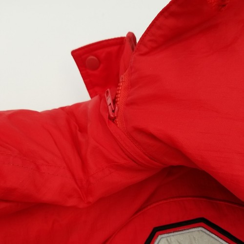 The Ohio State Buckeyes University Vintage Cappotto sportivo logo puffer anni 90 taglia XL - Foto 18 di 22