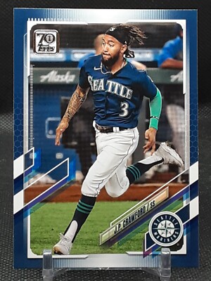 J.P. CRAWFORD 2021 TOPPS ROYAL BLUE MARINERS D2