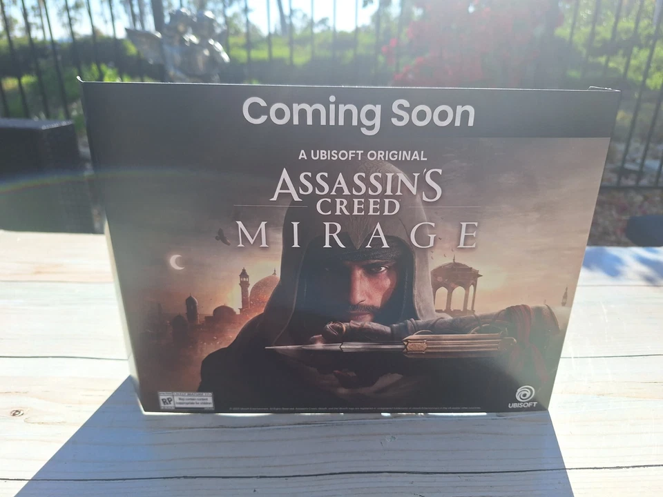 Assassin's Creed Mirage Game Stop Advertising Poster Shelf Display 12x2.5x9 - Image 4 of 4
