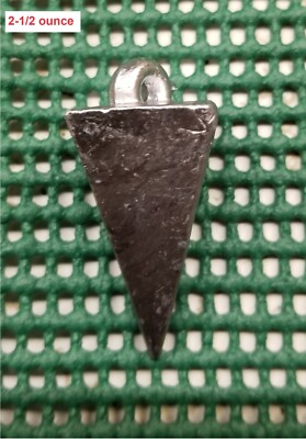 25 (Twenty five) 2-1/2 OZ PYRAMID SINKERS LEAD FISHING WEIGHTS FREE SHIPPING