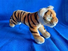 Vintage 11" Mohair Running Stalking Plush Tiger 1950s Steiff Excellent Condition