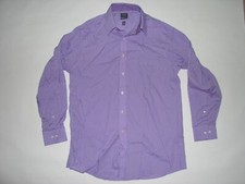 Arrow Classic Fit Wrinkle Free Casual Shirt Purple Stripe Men 15-15.5 32/33 NWOT