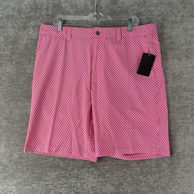 Callaway Very Berry Pink Stretch Opti-Dri Golf Bag Bermuda Shorts Men s 36 NWT
