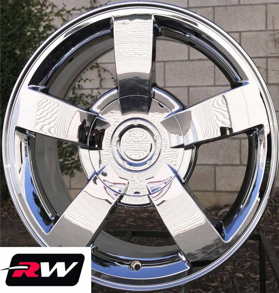 22 x10" inch Chevy Avalanche Replica Wheels Chrome Rims 6x139.7 +30 ...
