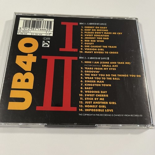 UB40 Labour Of Love Parts 1 & 2 Limited Edition 2 Disc Set (CD, 1989) - Picture 2 of 7