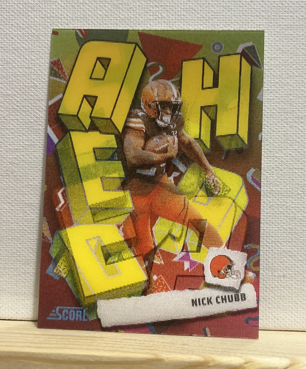 2024 Score Nick Chubb Step Ahead Case Hit SSP RARE SA-NCB Browns!!