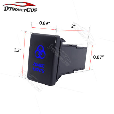 For Toyota Tacoma Tundra Highlander Hilux LED Light Bar Switch Push Button Wire