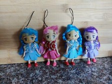 Lot of 4 Plastic Dolls For Phone, Purse, Backpack Charm Strap - NWOT  38 