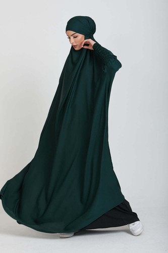 One Piece Full Length Jilbab Khimar with Chunnat sleeves All Color Firdous - Picture 43 of 58