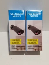 Black Dummy Camera Fake Security CCTV Cameras 2 Pack. M12.