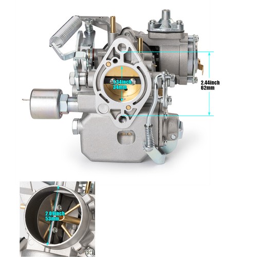 1X for Volkswagen Beetle 71-79 Thing 1973-1974 Squareback 34 Pict-3 Carburetor - Picture 2 of 13