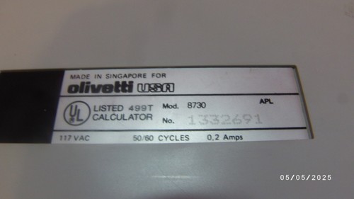 Aggiuntrice Olivetti 8730 - Foto 5 di 5