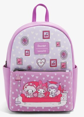 Loungefly Hello Kitty My Melody & Kuromi Slumber Party Mini  display picture 3