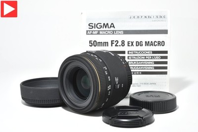 Excellent+++++ Sigma 50mm f/2.8 EX DG Macro Standard Lens for Nikon from Japan