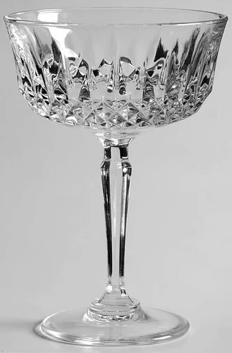 5 Vtg Anchor Hocking LEGACY Champagne Coupe CrystaL Glasses 5 5/8"  DISCONTINUED