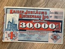 Kaiser Jubileusz Kościół Loteria Bodenbach 1895, partia