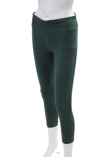 Outdoor Voices Women High Rise Stretch Knit Athletic Ankle Leggings Green Medium - Picture 2 of 5