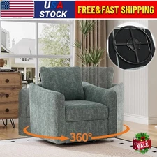 360° Swivel Glider Rocker Recliner Chair Home Theater Seating Office Non Slip