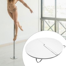 Pole Dance Mat Pilates Mat Folding Circular Portable with Carrying Handles