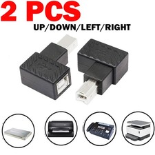 90 USB 2.0 Type B Male to USB B Female Adapter Printer Scanner Converter 2PCS