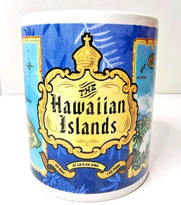 Islander Group Blue Island Chain Hawaii Hawaiian Ceramic Mug natural stoneware
