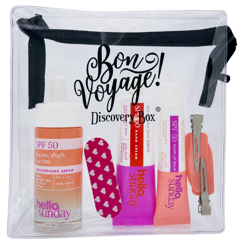 Hello Sunday Everyday Essentials Travel Bag Set SPF Travel Gift Set