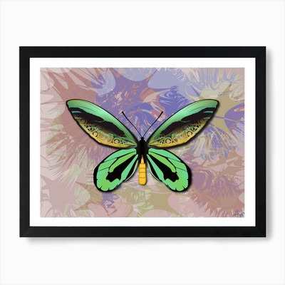 Mechanischer Schmetterling die Königin Alex gerahmtes Wandbild Poster Leinwanddruck Bild