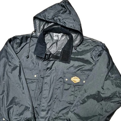 Harley-Davidson Men s Waterproof Rain Suit Jacket L Black 
