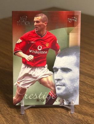 Roy Keane 2000 2001 Futera Platinum Prestige Manchester United #PR3 /400 Promo